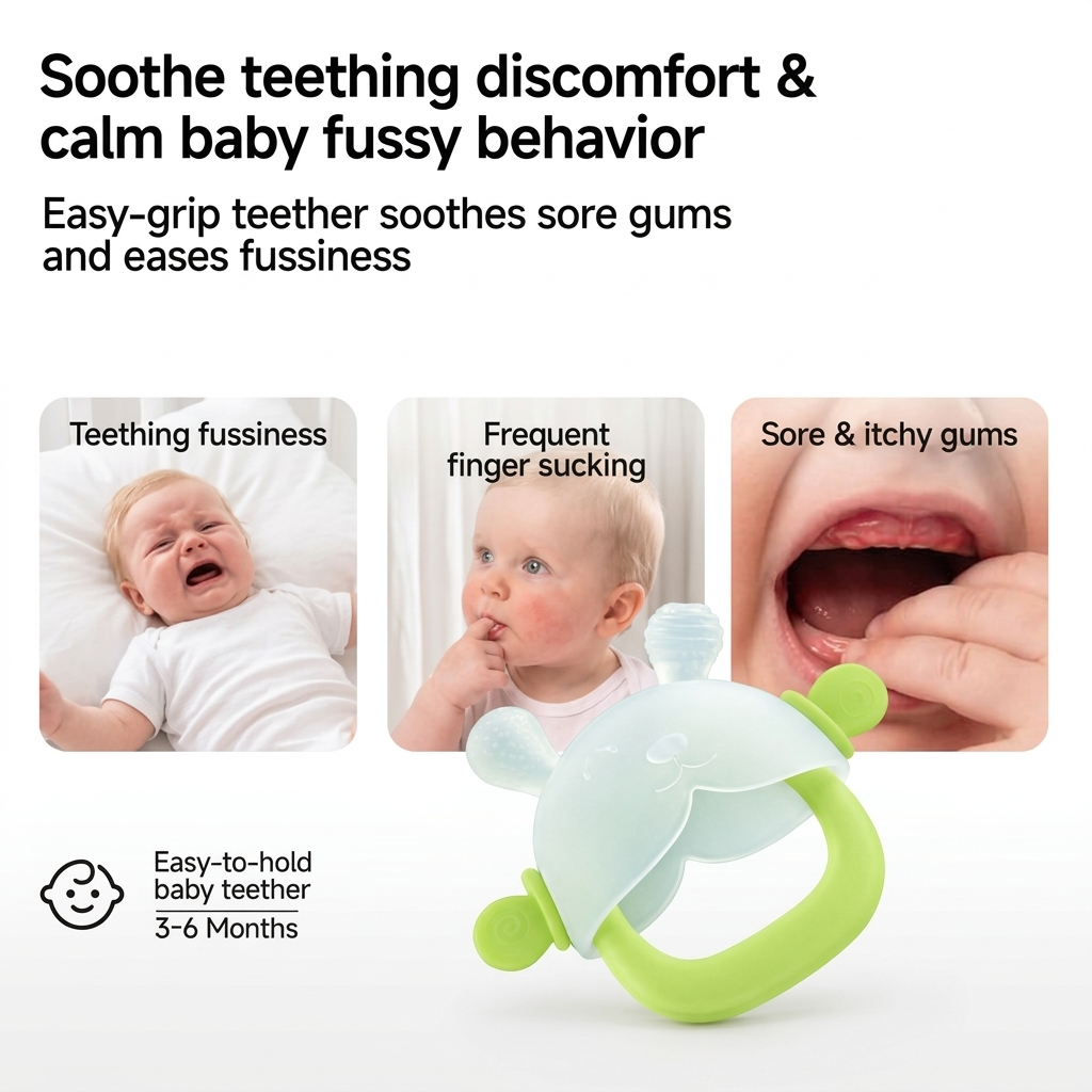 Bunny Baby Teether Mitten